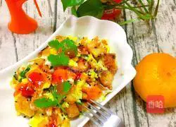 Illustration of how to make steamed buns with scrambled eggs 8