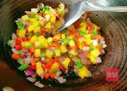 Pineapple colorful fried rice recipe 16