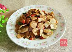 Illustration of how to make salt and pepper mung bean cake 10