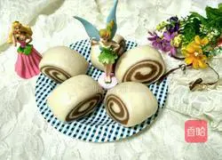 Illustration of how to cut steamed buns with two-color knife 10