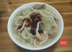 Illustration of how to make cucumber noodle soup 11