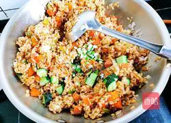 Assorted soy sauce fried rice recipe illustration 6