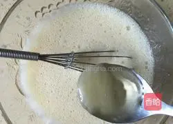 Illustration of making matcha cocoa powder waffles 3