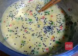 Illustration of how to make fried egg rice cake 7