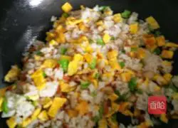 Three Color Fried Rice Recipe Illustration 8