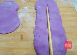 Illustration of how to make purple sweet potato and rose steamed buns 12