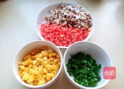 Illustration of how to make shrimp fried rice 1
