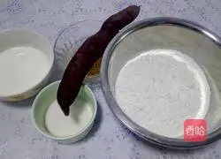 Illustration of how to make Purple Sweet Potato and Osmanthus Glutinous Rice Balls 1