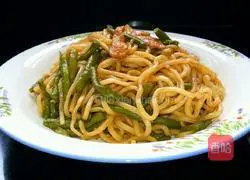 Illustration of how to make steamed beans and noodles 11