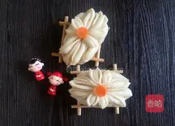 Illustration of how to make lotus steamed buns 9