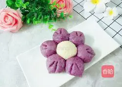 Violet Steamed Bun Recipe Illustration 1