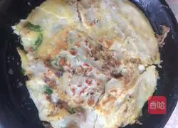 Illustration of how to make green onion thousand-layer meatloaf 12