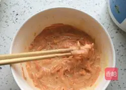 Illustration of how to make carrot and egg cake 5