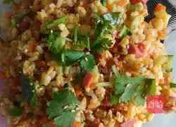 Illustration of how to make secret fried rice 7