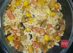 Illustration of how to make warm-sun fried rice in winter 8