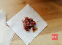 Illustration of how to make fresh meat wontons 4