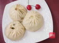 Illustration of how to make fennel seedling buns 12