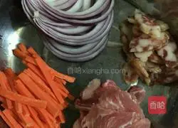 Illustration of how to make fried noodles 1