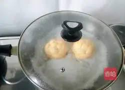 Illustration of how to make carrot and hydrangea steamed buns 13