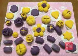 Illustration of how to make colorful steamed buns 19