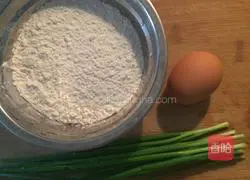 Illustration of how to make green onion cake 1