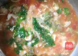 Illustration of how to make tomato and egg soup (pimple soup) 16