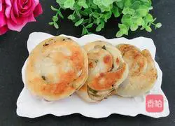 Illustration of how to make salt and pepper scallion pancake 12