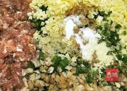  Illustration of how to make leek, egg, fried dough sticks and meat dumplings 3