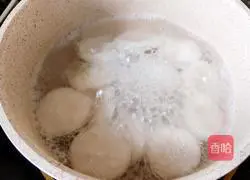 Illustration of how to make black sesame glutinous rice balls 9