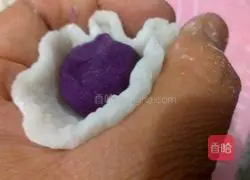 Illustration of how to make crystal purple potato glutinous rice balls 8