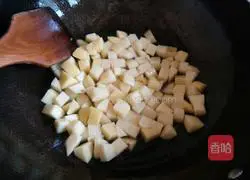 Illustration of how to make potato stewed rice 7