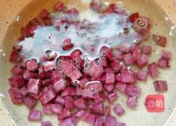 Baby Complementary Food Purple Sweet Potato Cake Recipe Illustration 3