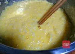 Illustration of how to make fried egg rice cakes 5 