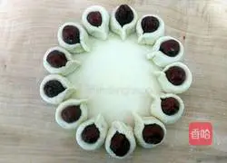 Illustration of how to make fancy date steamed buns 5