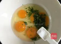 Illustration of how to make egg pancakes 1