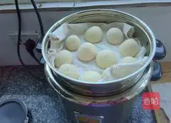 Illustration of how to make steamed buns (mixed fermentation and one proofing) 17
