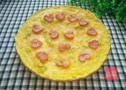 Illustration of how to make ham omelette 10