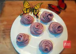 How to make purple snail flower steamed buns Illustration 8