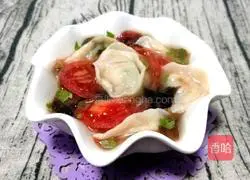 Illustration of how to make celery and pork wontons 13