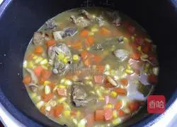 Illustration of how to make braised pork ribs with rice 9