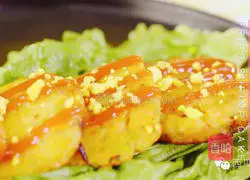 Fried shrimp Illustration of how to make cakes 7