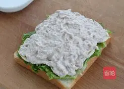 Illustration of how to make tuna cheese sandwich 6
