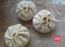 Illustration of how to make tofu skin, cabbage and pork stuffed buns 8