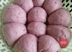 Illustration of how to make purple sweet potato buns 5