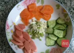 Illustration of how to make assorted fried noodles 2