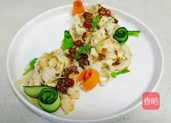 Illustration of how to make spicy and sour cold noodles 14