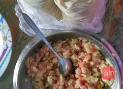 Illustration of how to make cucumber stuffed dumplings 5