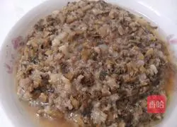 Illustration of how to make steamed meatloaf with kohlrabi leaves 8