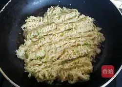 Illustration of how to make cumin and white radish pancakes 6