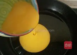 Illustration of how to make ham omelette 7